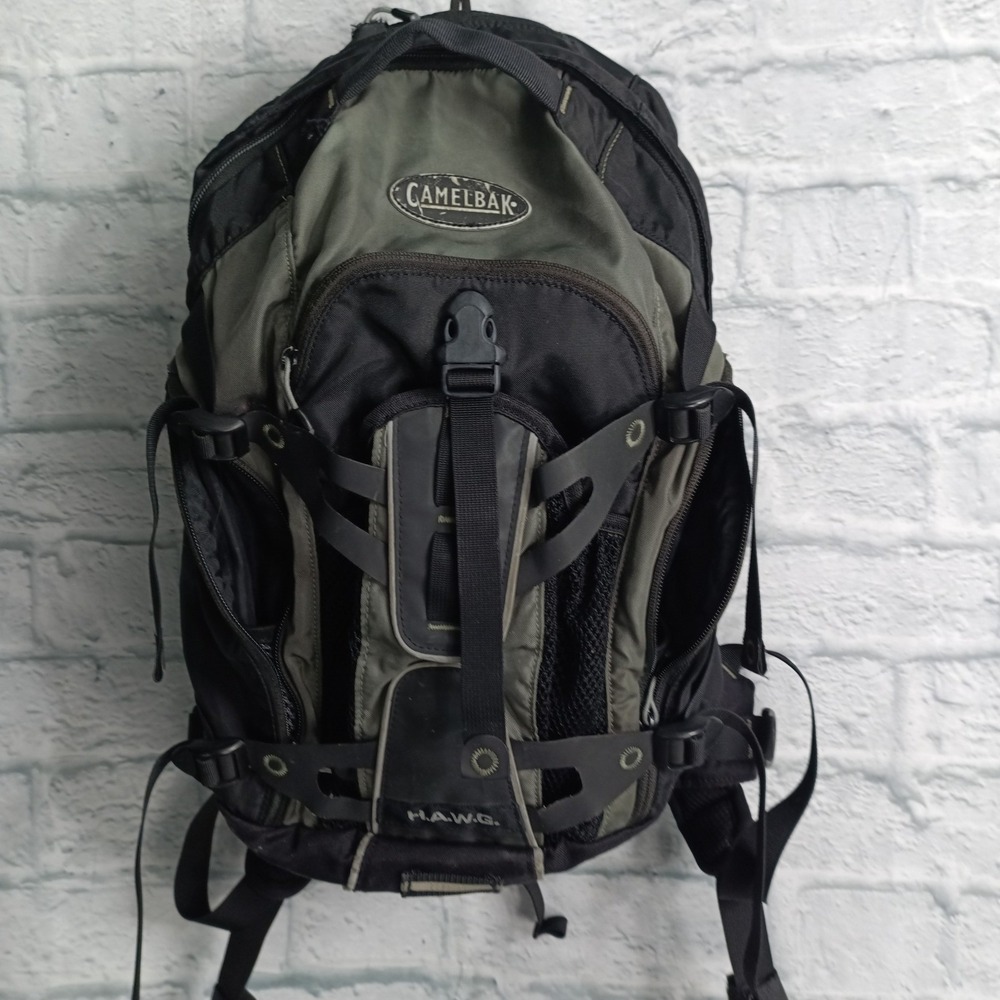 CamelBak H.A.W.G. Hydration Backpack Black Olive Green Hiking Pack No Bladder s9